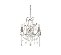 Luxia Willow 3 Light Chandelier - Aged Silver