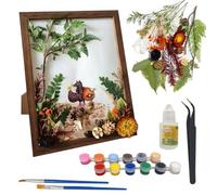 LuXianYS Shadow Box Frames with Dried Flowers, 3D Shadow Box, Picture Frames, Box Frames for Crafts 3D, Frame Display Box, for Crafts, Anniversary, Wedding, Graduation