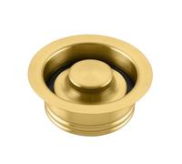Luxier GD02-G Kitchen Sink Garbage Disposal Flange and Stopper in Brushed Gold