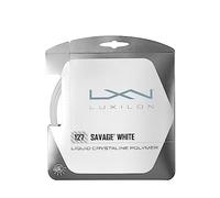 Luxilon Unisex Tennis Racket Wilson Savage String Luxilon Set - White/White, Size 127, 1.27 mm