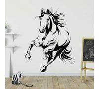 LUXINSHISU Self-Adhesive Running Horse Animal Wall Sticker Children's Room Bedroom Animal pet Decal Living Room Vinyl Sports Art