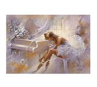 Luxioo Diamond Painting Ballerina Girl, DIY 5D Diamond Painting Kit for Adults/Kids, Realistic Art, 50x60cm (20x24inch), Not Foldable