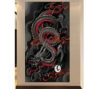 Luxioo Diamond Painting Chinese Dragon, DIY Diamond Art Painting Kit, 5D Large Size, Round Drill, 30x60cm, Unisex, All Seasons, Non-Foldable
