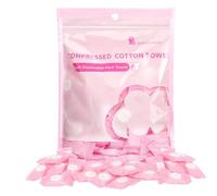 Luxiremi 100 Pcs Compressed Towel for Hands Face Coin Sized Portable Compact Disposable Wipes Tissues Handy for Outdoor Hiking Camping Traveling or Home