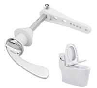 Luxiremi Toilet Flush Handle, Victorian Style Universal Alloy Cistern Lever Replacement Kit, Easy Install Metal Flush Handle for Standard Toilet Tanks, Bathroom Repair Part