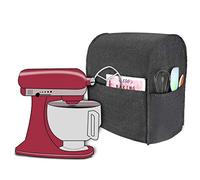 Luxja Dust Cover for KitchenAid Pastry Processor and Additional Accessories (Suitable for 4.3 Litre and 4.8 Litre KitchenAid Pastry Processor), Black