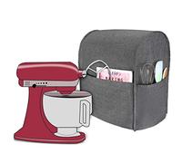 Luxja Dust Cover for KitchenAid Pastry Processor and Additional Accessories (Suitable for 4.3 Litre and 4.8 Litre KitchenAid Pastry Processor), Grey