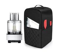 Luxja Food Processor Cover for Cuisinart and Hamilton Beach 11-14 Cup Processor, Food Processor Dust Cover with Accessories Pockets, Black