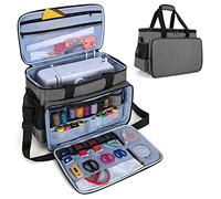 Luxja Sewing Machine Bag, Sewing Machine Carry Case with Pockets | Sewing Machine Case with Removable Padding Pad for Range of Sewing Machines and Sewing Accessories