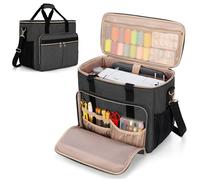 Luxja Sewing Machine Case with Multiple Pockets, Portable Sewing Machine Bag Compatible with Most Standard Brother, Singer, Janome Sewing Machines, Black