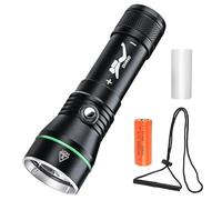 LUXJUMPER XHP50 DiveTorches, 5000 Lumens Rechargeable IPX8 Waterproof Scuba Diving Light, 3 Modes Submarine Flashlight, Suitable for Night Use in Underwater Deep-Sea Snorkeling Caves