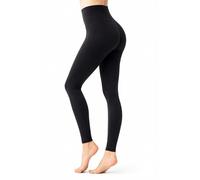 Luxleg Womens Soft Workout Daily Leggings Squat-Free High Waist Not See Through Durable (UK, Alpha, S, M, Regular, Regular, Dark Black)
