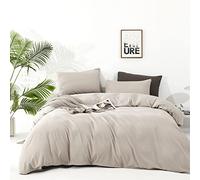 Luxlovery Beige Coffee Comforter Set Full Light Khaki Bedding Set Bedding Set Oatmeal Cream Khaki Blanket Quilts Modern Soft Breathable Taupe Comforter Set