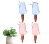 Luxmars 4 Pcs Self Watering Spikes,Automatic Drip Irrigation Device with Bird Shape，Automatic Watering Device for Creative Potted Plant，Cute Bird Watering Stakes