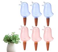 Luxmars 4 Pcs Self Watering Spikes,Automatic Drip Irrigation Device with Bird Shape，Automatic Watering Device for Creative Potted Plant，Cute Bird Watering Stakes