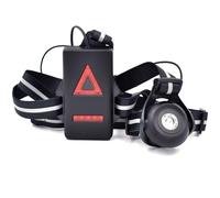 LUXNOVAQ Running Lights for Runners, Bright LED Chest Light Back Warning Safety Light abd Front Lamp Run Light Reflective Waterproof Led Torch for Dog Walking Jogging Camping Hiking