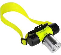 LUXNOVAQ Underwater Flashlight for Diving Super Bright 1800 Lumens LED Diving Headlamp, IPX8 Waterproof Scuba Dive Light 3 Modes Snorkeling Diving Flashlight Dive Torch for Underwater Sports