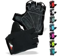 LuxoBike Bike Gloves for Men Cycling Biking Gloves Women - Padded Shock Absorbing Bicycle Riding, Anti-Slip Breahtable Half-Finger 's for Mountain Biker Ebike