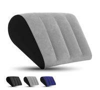 LuxoCare Wedge Cushion Inflatable Camping Cushions - Portable Folding Decorative Pillows, Cushion for Yoga, Sleeping, Travel, Reading Lumbar Cushion for Back Pain and Pressure Relief