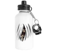 Luxogo Peeking Foxy Water Bottle Stainless Steel Traveller White