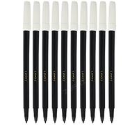 LUXOR Colouring Felt Tip Pens, BLACK, Fine Point, Pack of 50, Multi Value Pack for School Home Nursery Use, Write Draw Sketch Mark, iZOFAX Black Ball Pen