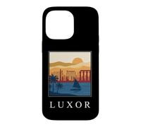 Luxor Egypt Ancient Temples Nile River Vintage Retro Art Case for iPhone 14 Pro Max