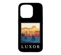 Luxor Egypt Ancient Temples Nile River Vintage Retro Art Case for iPhone 15 Pro