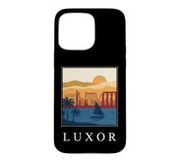 Luxor Egypt Ancient Temples Nile River Vintage Retro Art Case for iPhone 15 Pro Max