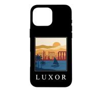 Luxor Egypt Ancient Temples Nile River Vintage Retro Art Case for iPhone 16 Pro Max