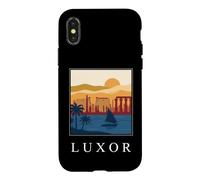 Luxor Egypt Ancient Temples Nile River Vintage Retro Art Case for iPhone X/XS