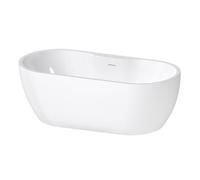 Luxor Freestanding Soaking Tub 1650 x 745mm inc White Waste Aquarius White One Size
