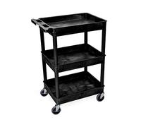 Luxor/H.Wilson STC111-B Tub Cart, Three Shelves