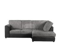 Luxor Jumbo Cord 4 Seater Corner sofa Right Hand Facing - Full Back Furnishings For Less UK Multi One Size