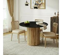 Luxor Round Marble Top With Pedestal Leg Dining Table 100Cm