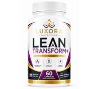 Luxora Lean Transform+ Weight Management Capsules | Advanced Metabolism & Appetite Support Formula | Green Tea Extract, MCT Powder, Chromium, Zinc, Magnesium, Vitamin B6 & B12 Daily Wellness Support