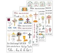 Luxorium 4 Sheets Rub On Sticker Communion Transfer Film with Sayings Fish Cross Eucalyptus Sticker for Glass Wood Ceramic Furniture
