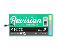 Luxpad 100x50mm Ringbound Revision & Presentation Cards - Assorted Colours. 48 Plain Cards Per Pad. [Pack of 5]