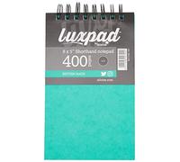 Luxpad 8x5" Spiral Reporters Notepad with 200 Feint Ruled Pages and Durable Pressboard Covers. [Pack of 6]