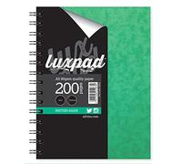 Luxpad A5 Twin Wire Hardback Notebook. 200 Feint Ruled Pages and Durable Pressboard Covers. Ref SPA5