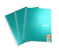 Luxpad Metallic A4 FSC Wirebound Notebook - Lined (200 Pages) Pack of 3