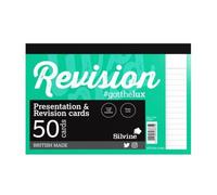 Silvine Revision Cards White