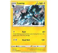 Luxray 033/072 Rare Holo Pokemon Card (Shining Fates) + 1x TitanCards® Toploader