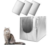 Luxrise 3 Pack Flip Litter Box Liners, Reusable Type F, Fits Flip Litter Box, 3 Liners per Pack