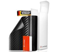 Luxshield Black Carbon Fiber Vinyl Film 30x200cm for Car, Motorcycle, Bike - Self-adhesive, Yard ware, Made in Germany