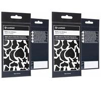 Luxshield Reflector Sticker Set - Heaven & Hearts - for bicycle scooter pram - reflective tape - reflective stickers (Pack of 2)