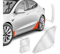 Luxshield Wheel Arch Protectors fitted for Tesla Model 3 I 2017-2025 - Automotive Paint Protection Film Set Against Stone Chipping - Transparent Glossy & self-adhesive