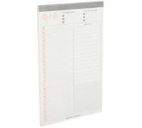 Luxshiny 1 Book Planner Notepad Schedule Notebook 60 Pages Paper Portable Design Planning Lightweight Delicate Style for Vacations and Daily Life
