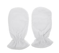 Luxshiny 1 Pair Reusable Hand Care Wax Gloves for Paraffin Care and Spa, White Lint Material with Wax Warmer Protection, for Moisturizing and Exfoliating Gloves in Professional Hand Therapy