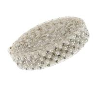 Luxshiny 1 Roll Adhesive Pearl Strip Decorative Pearl Wrap High Temperature Resistance Easy to Use Resin Beautiful for Weddings and Phone Decoration