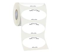Luxshiny 1 Roll of 500pcs Packaging Stickers Label Stickers Raflacoat Self-Adhesive Material Delicate Design Sticks on Smooth Surface Firmly Not Easy to Fade for DIY Food and Handmade